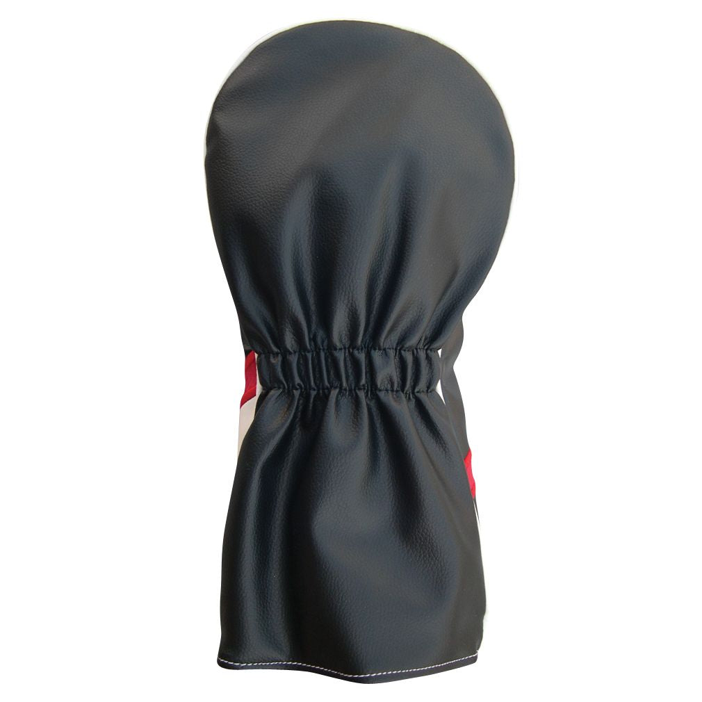 PU Leatherette Headcovers Black/Red/White