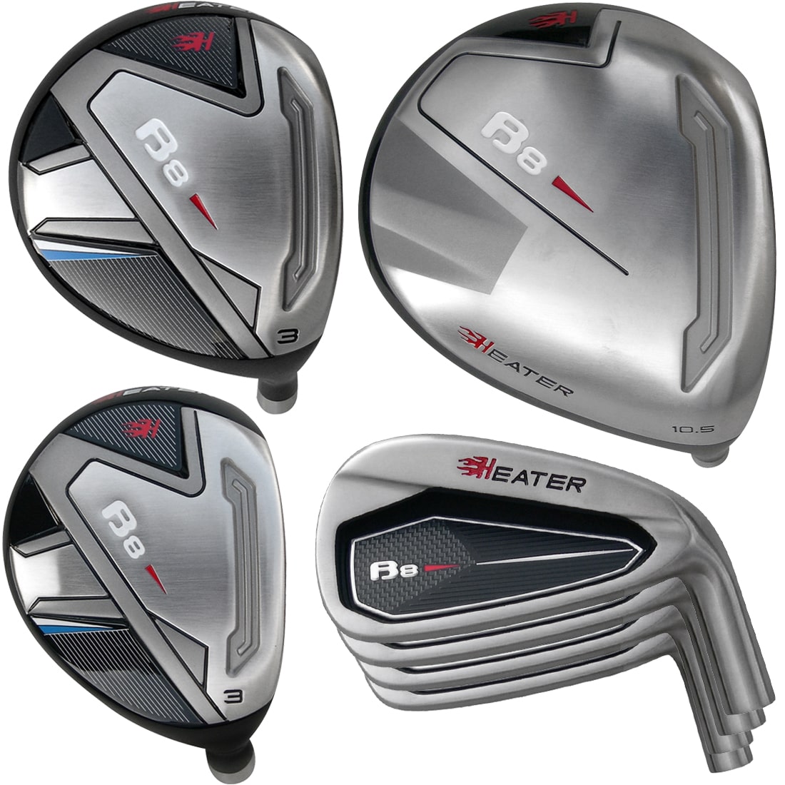 Heater B-8 Golf Club Set (9 Built Clubs)