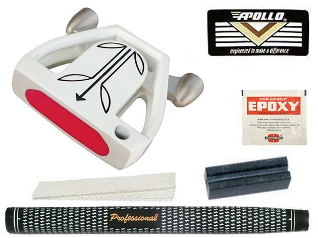 T-7 Twin Engine White Mallet Putter Component Kit