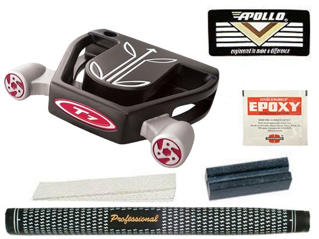 T-7 Twin Engine Black Mallet Putter Component Kit