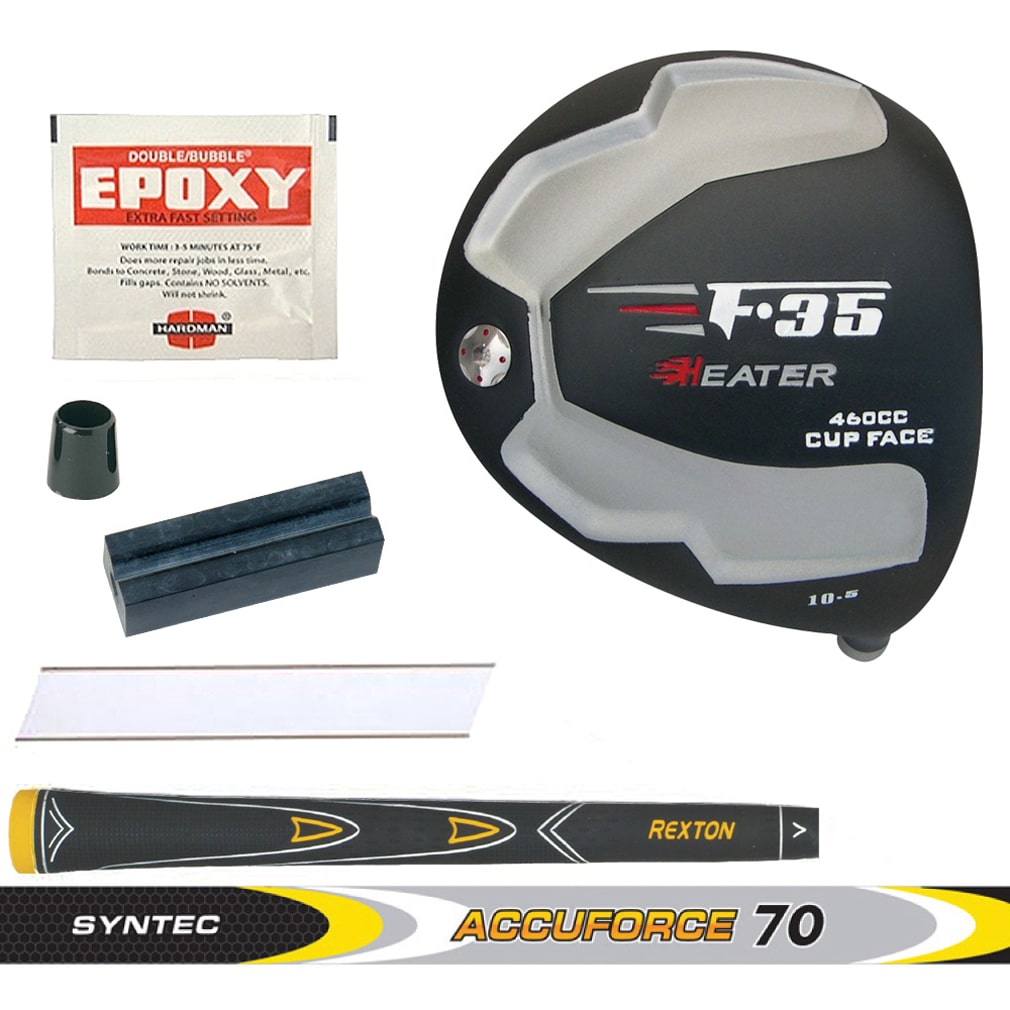 Heater F-35 Cup Face Black Titanium Driver Component Kit