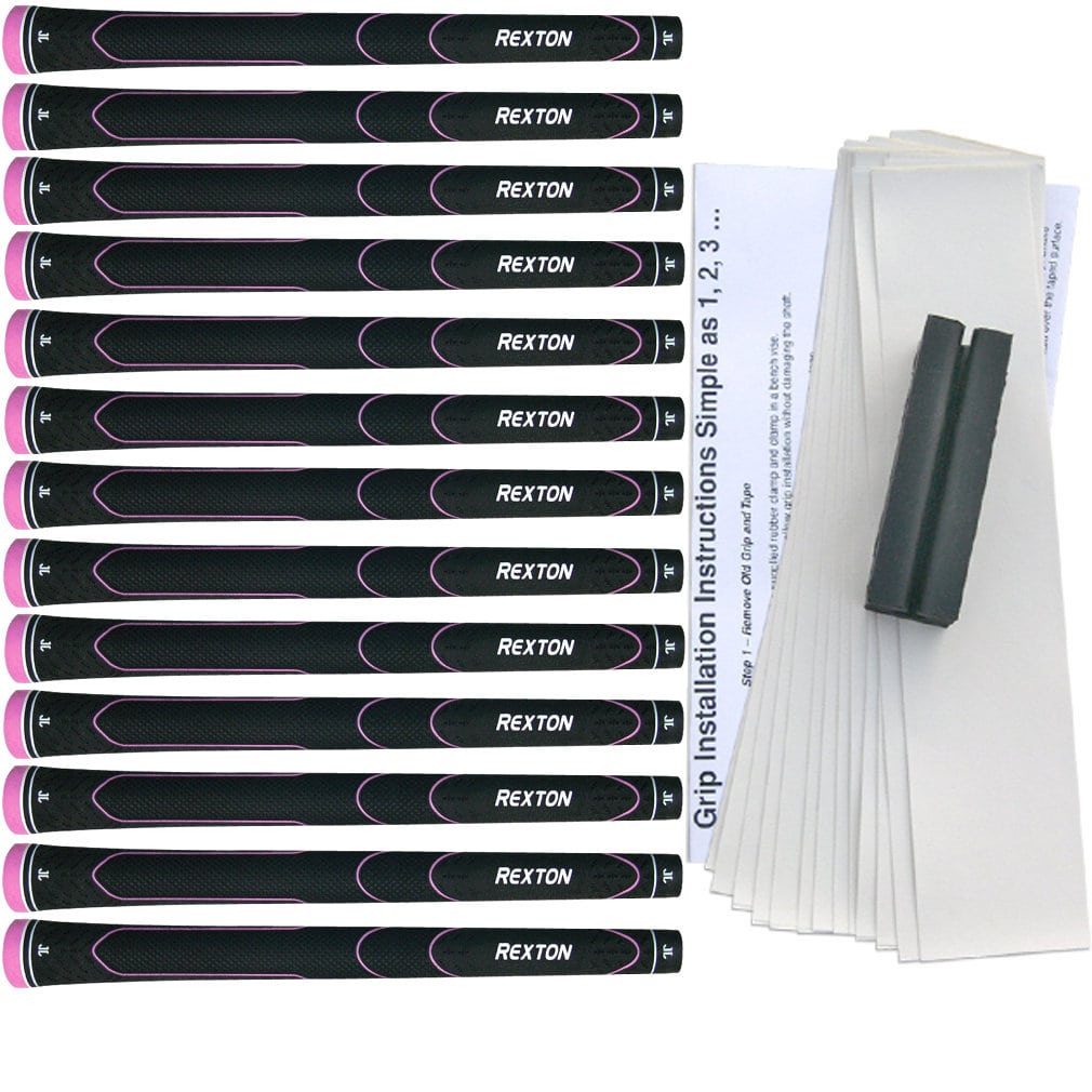 Rexton Women's Black/Pink Line Velvet Grip Kit