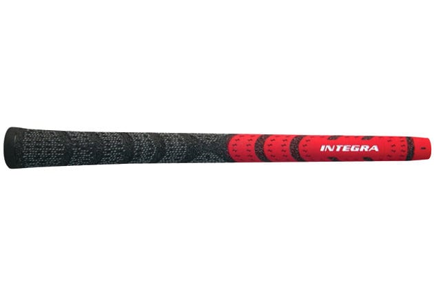 Integra Dual-Compound Half-Cord Red/Black Golf Grip