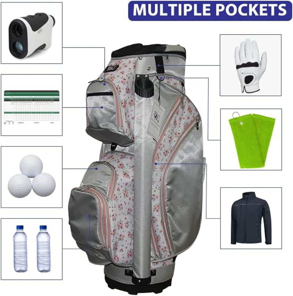 RJ Sports Bliss 14 Way Divider Top Womens Deluxe Cart Bag