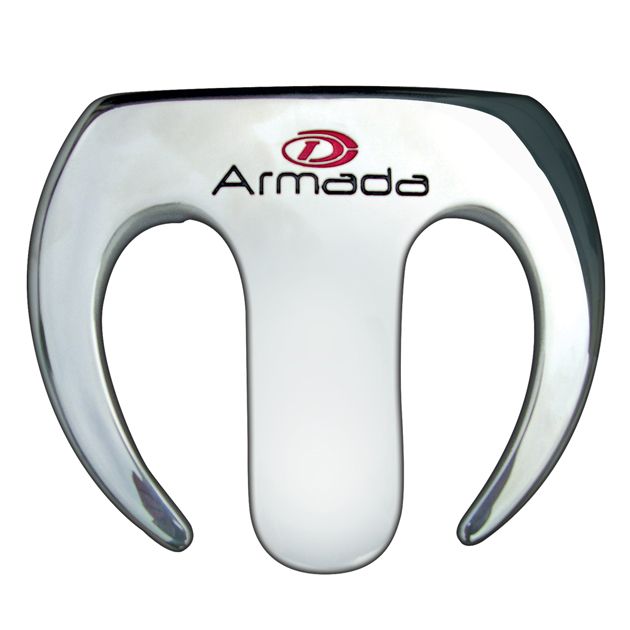 Custom-Built Armada Mallet Putter - Red/Gray