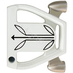 T-7 Twin Engine White Mallet Putter Head