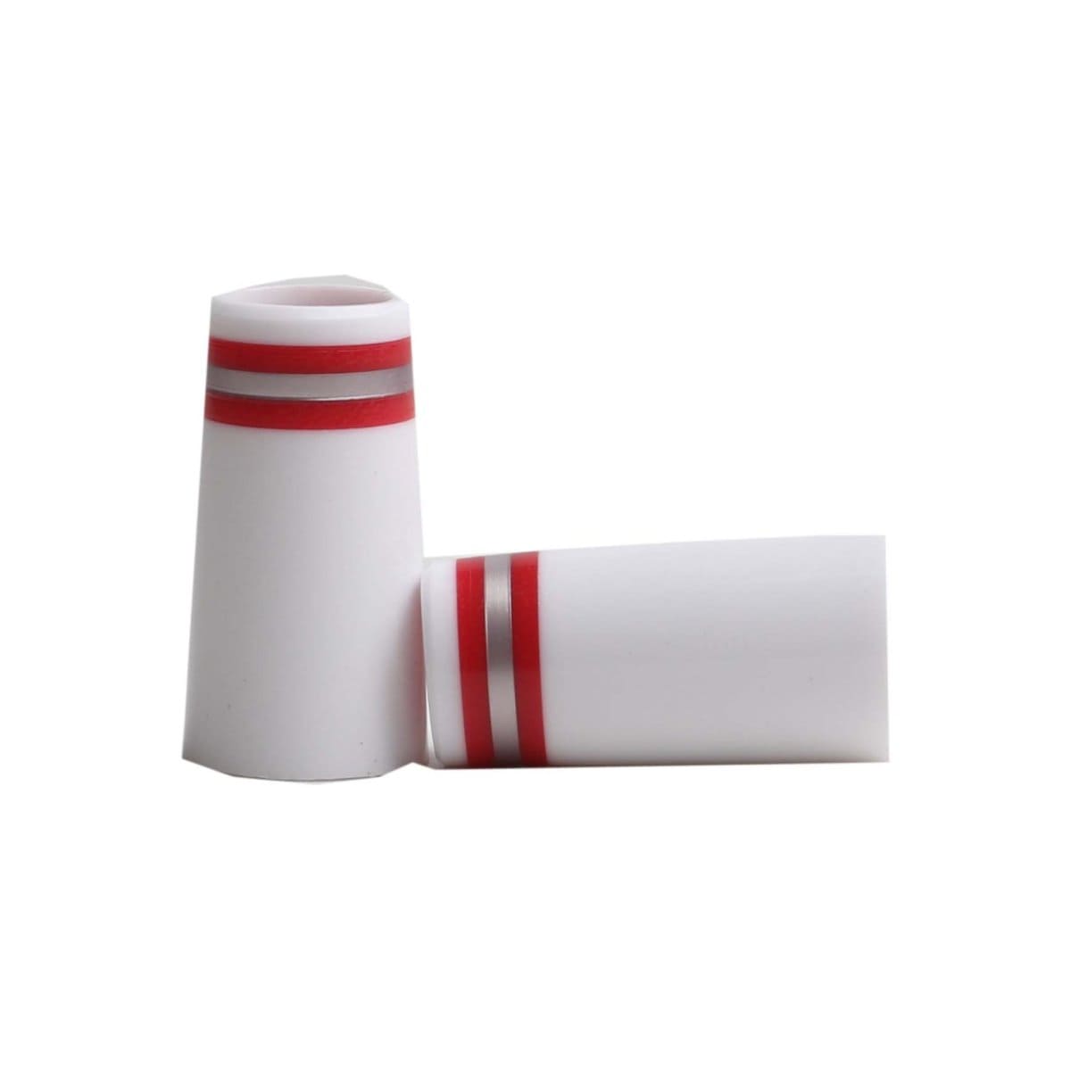 7/8" Three Ring Iron Ferrules White (10-Pack)