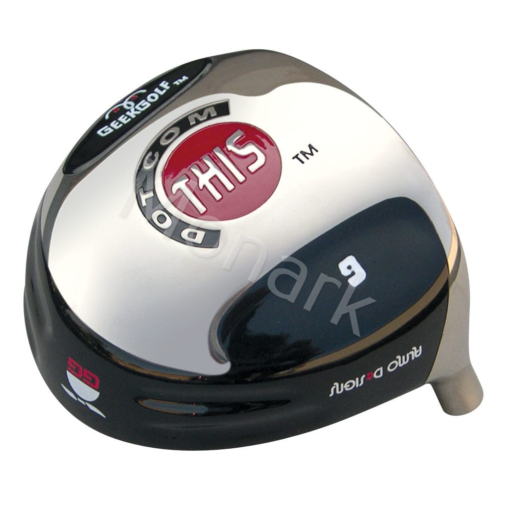 Custom-Built Geek Golf Dot-Com-This Titanium Driver - Black