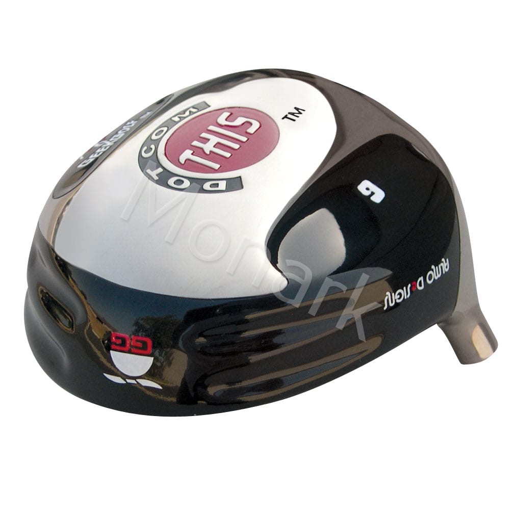 Custom-Built Geek Golf Dot-Com-This Titanium Driver - Black