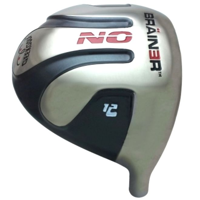 Custom-Built Geek Golf No Brainer Titanium Driver Grey
