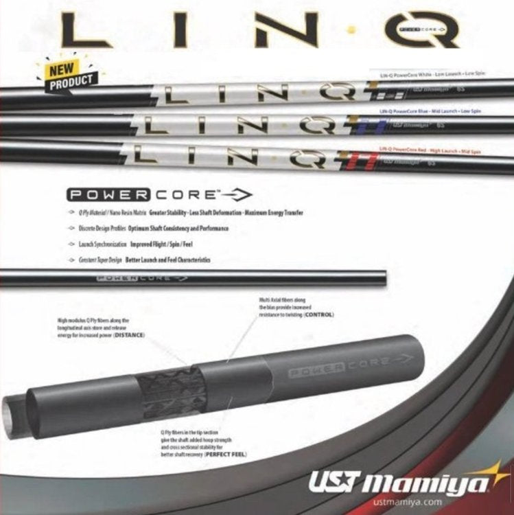 UST Lin-Q PowerCore Red Graphite Wood Shafts