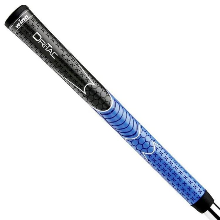 Winn Dri-Tac Midsize (+1/16") Black/Blue Grip Kit